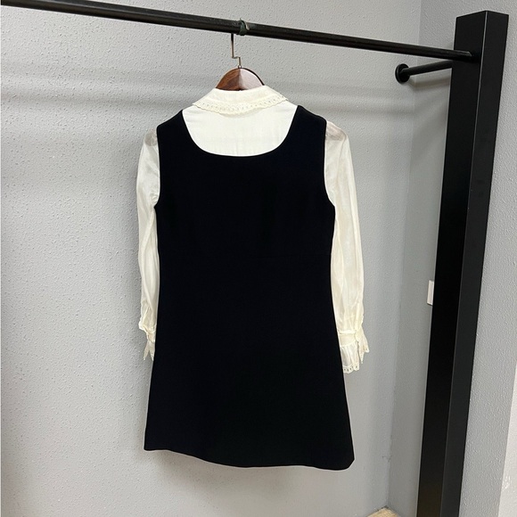 🚩steal Authentic Miu Miu Black and Cream Kids Formal Dress - Picture 2 of 6